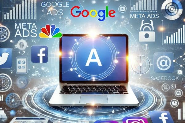 Ilustração sobre o marketing digital e como iniciar sua jornada no mercado digital.